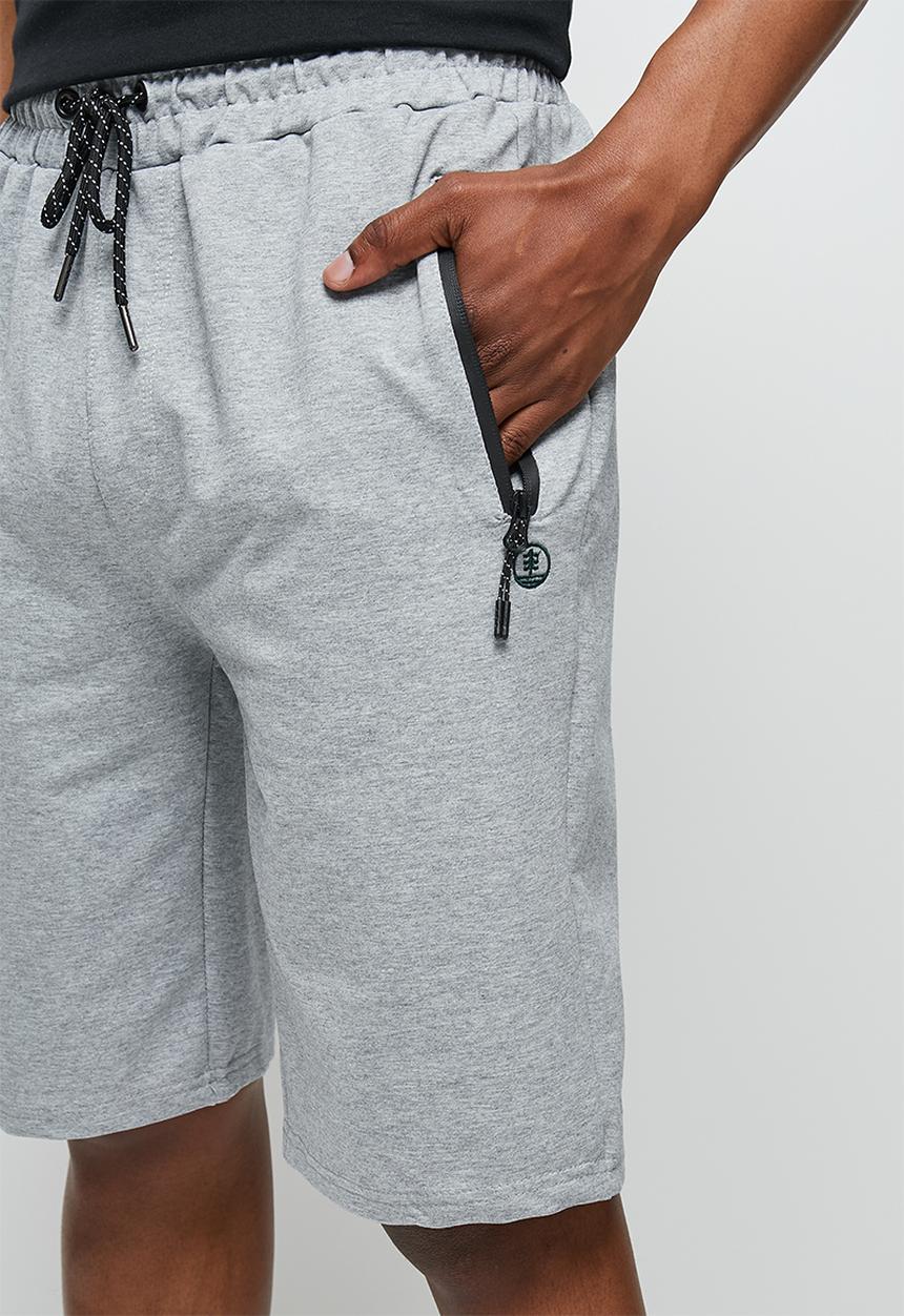 Lark & Crosse - Slim fit sweat shorts - grey 