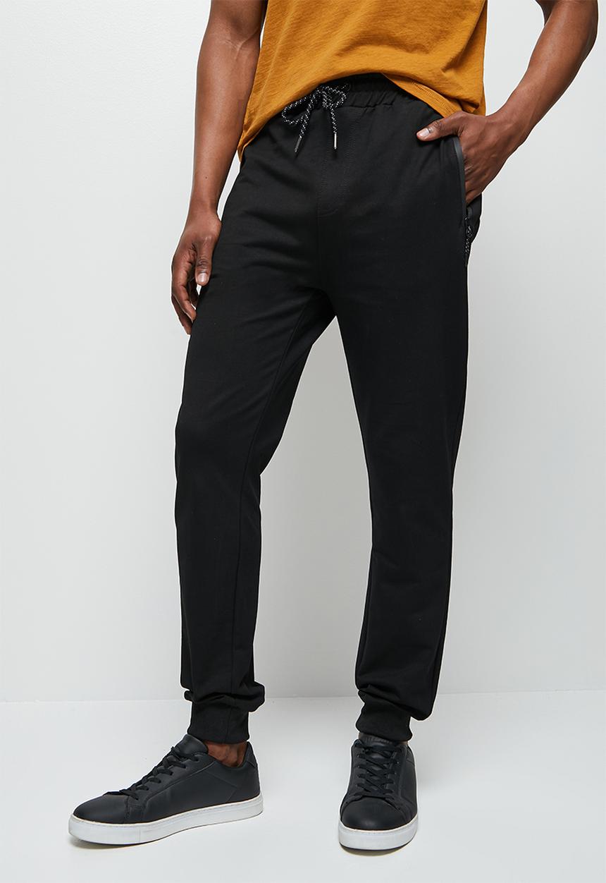 Lark & Crosse - Slim fit sweatpants - black