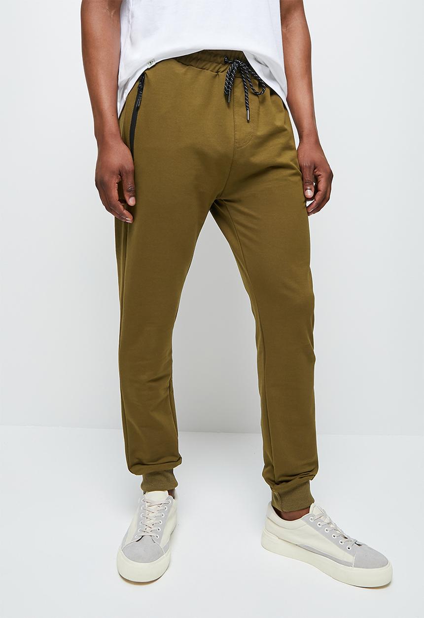 Lark & Crosse - Slim fit sweatpants - khaki 