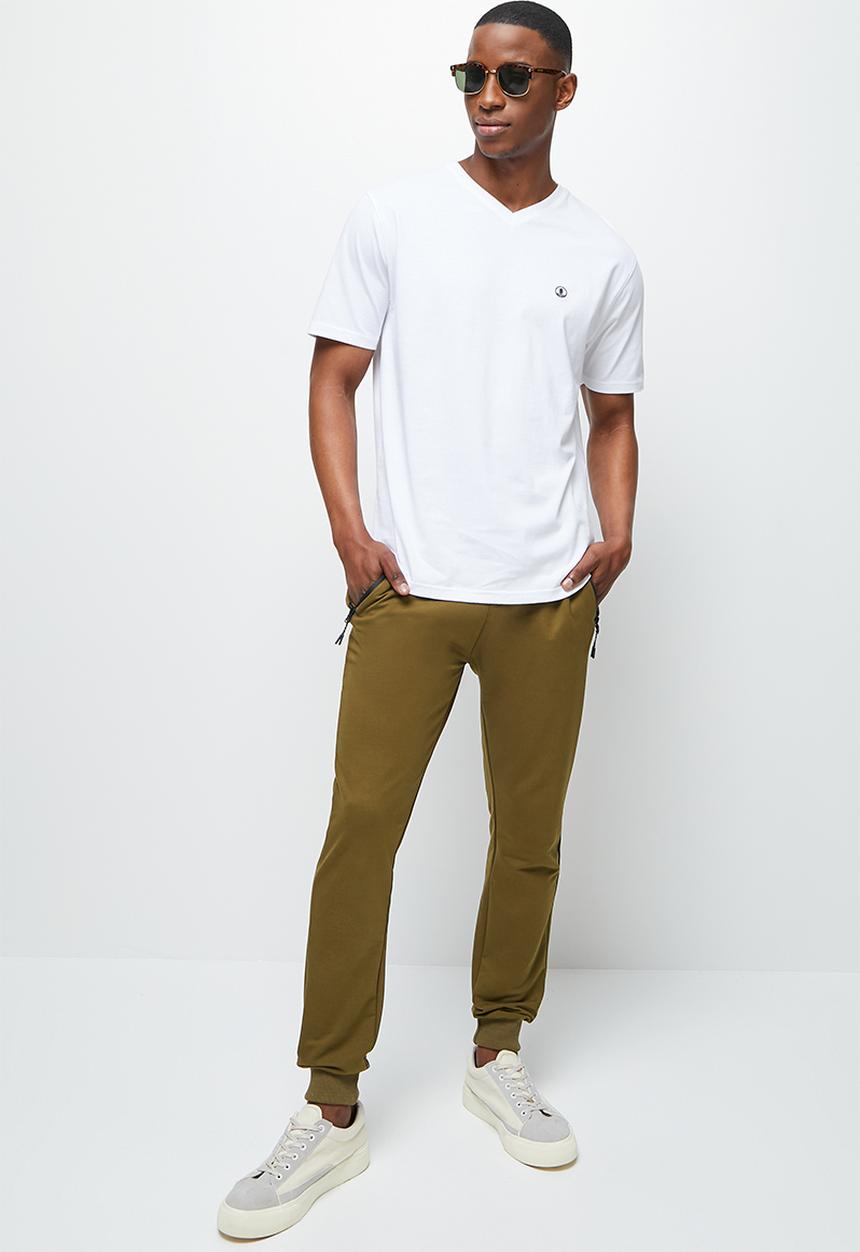 Lark & Crosse - Slim fit sweatpants - khaki 