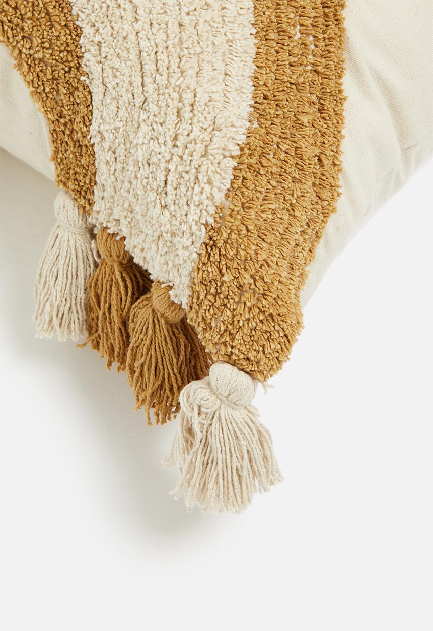 Sixth Floor - Mellow cotton cushion cover - mustard