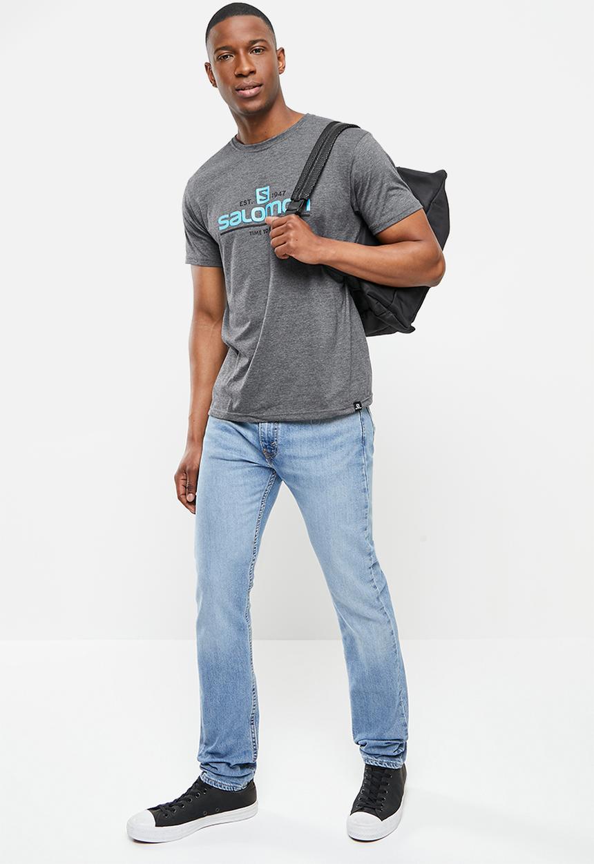 Salomon - Time to play short sleeve tee - anthracite melange