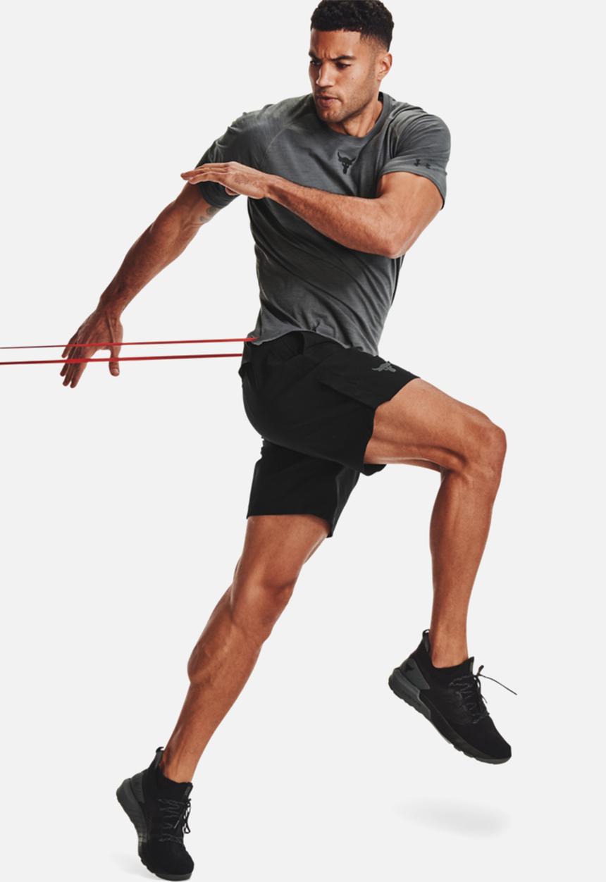 Under Armour - Ua project rock snap shorts - black