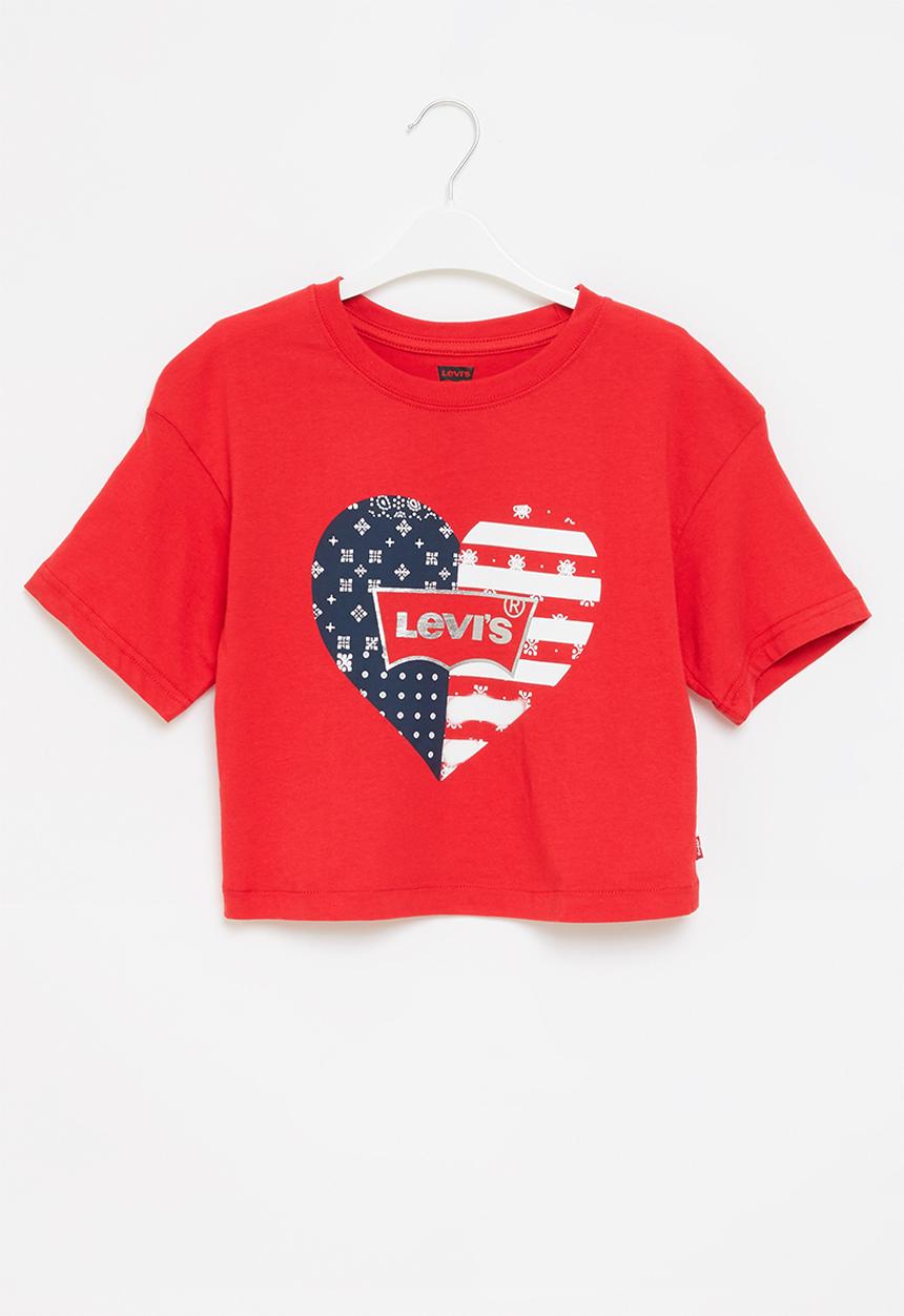 Levi’s® - Levi's short sleeve high rise T-shirt - red