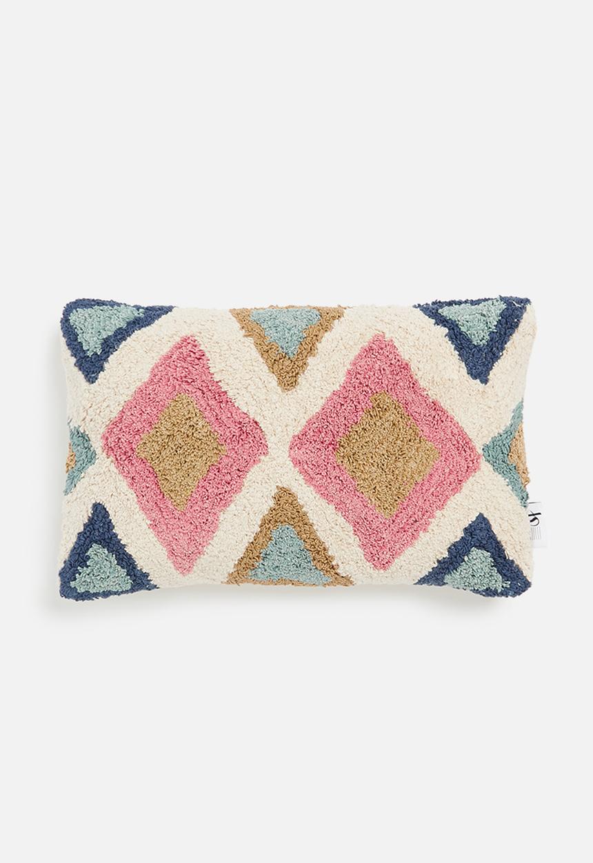 Sixth Floor - Ariana cotton tufted cushion cover - multi