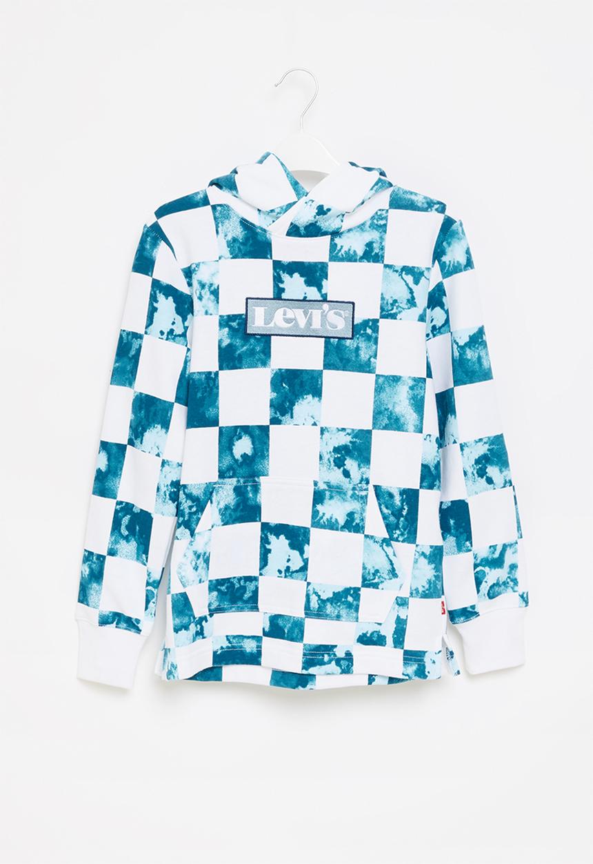 Levi’s® - Levis boys printed pullover hoodie - blue & white