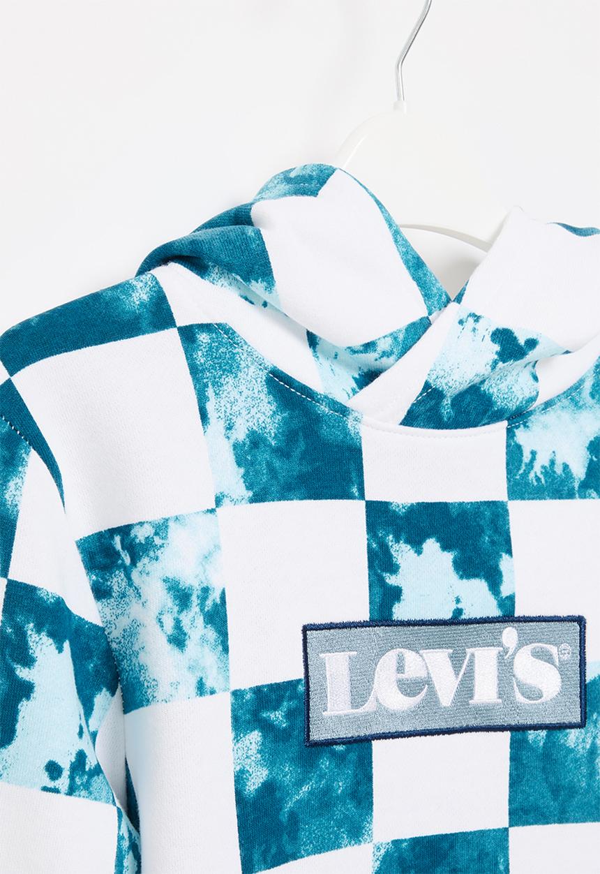 Levi’s® - Levis boys printed pullover hoodie - blue & white