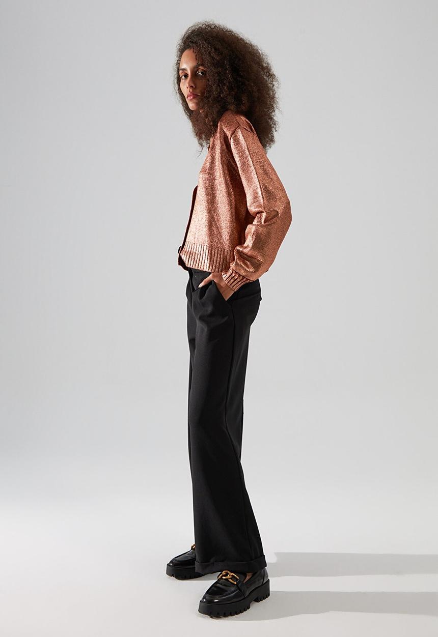 Trendyol - Zipper trousers - black