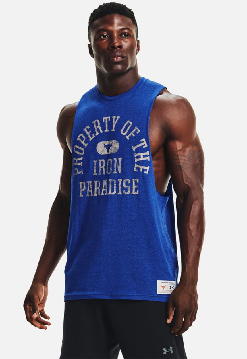 Under Armour - UA project rock property of tank - mid blue