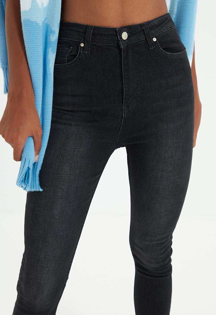 Trendyol - High waist skinny jeans - black