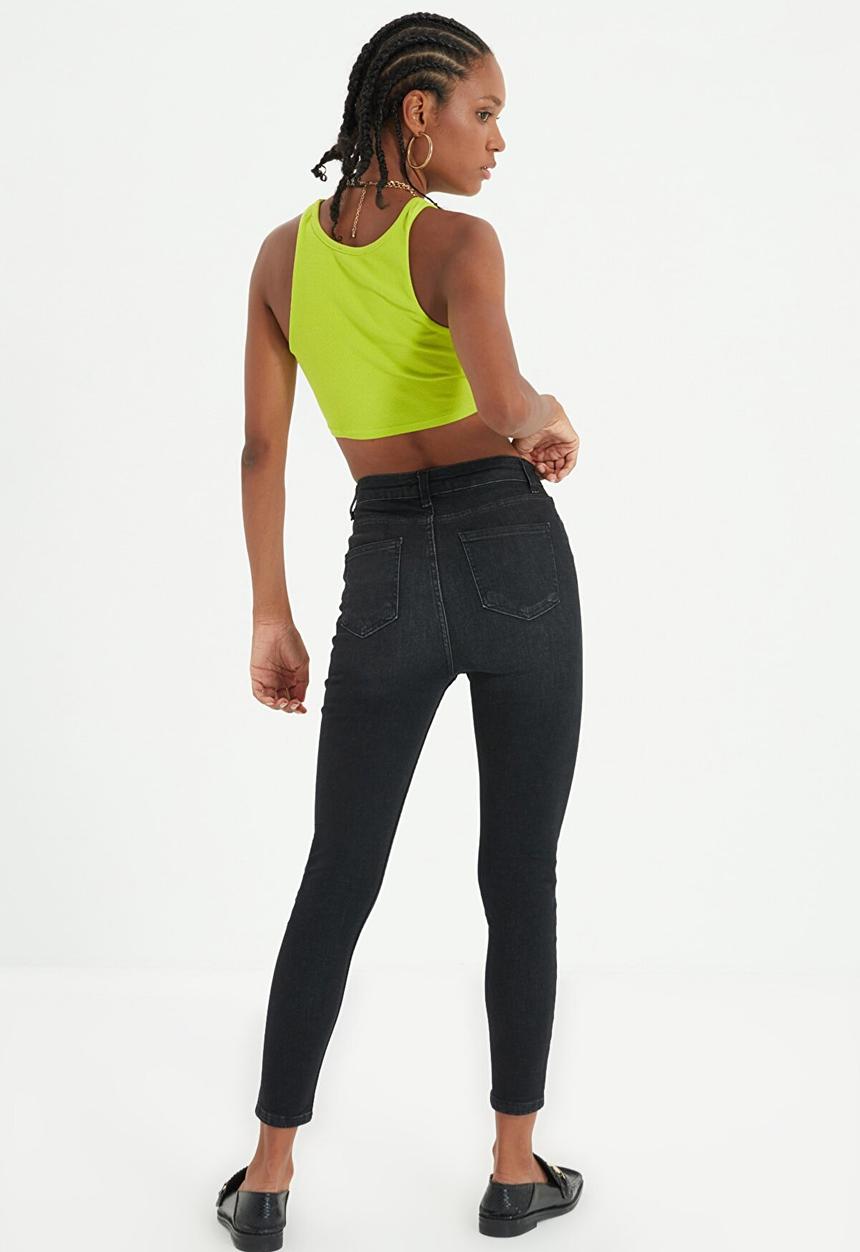 Trendyol - High waist skinny jeans - black