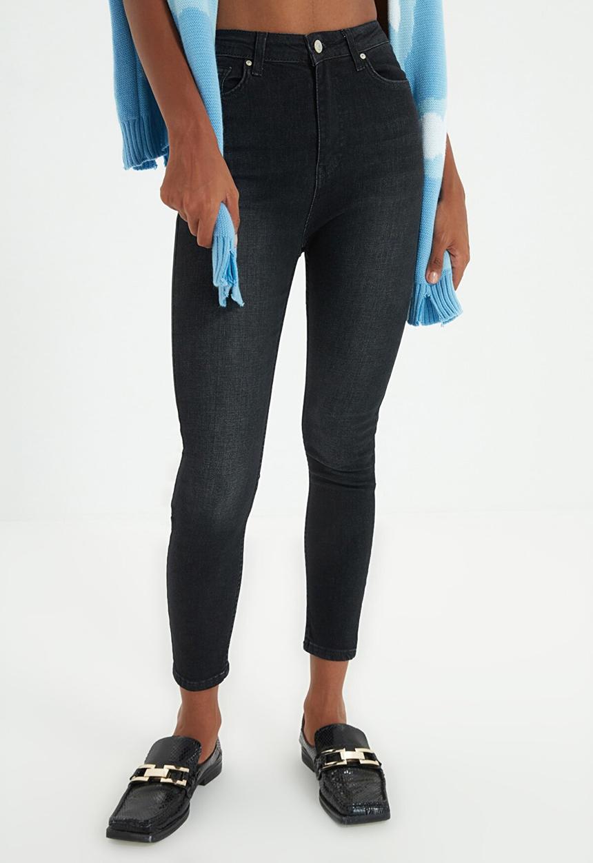 Trendyol - High waist skinny jeans - black