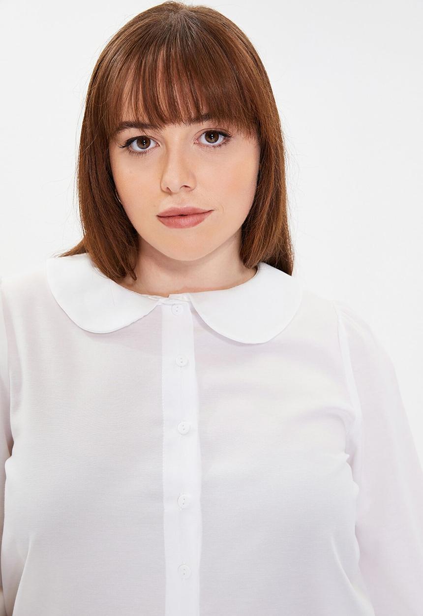 Trendyol - Peter pan collar  shirt - ecru