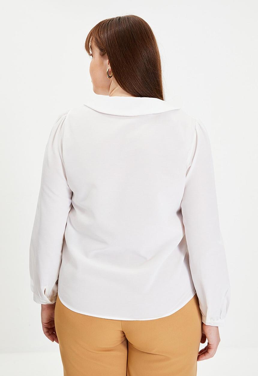 Trendyol - Peter pan collar  shirt - ecru