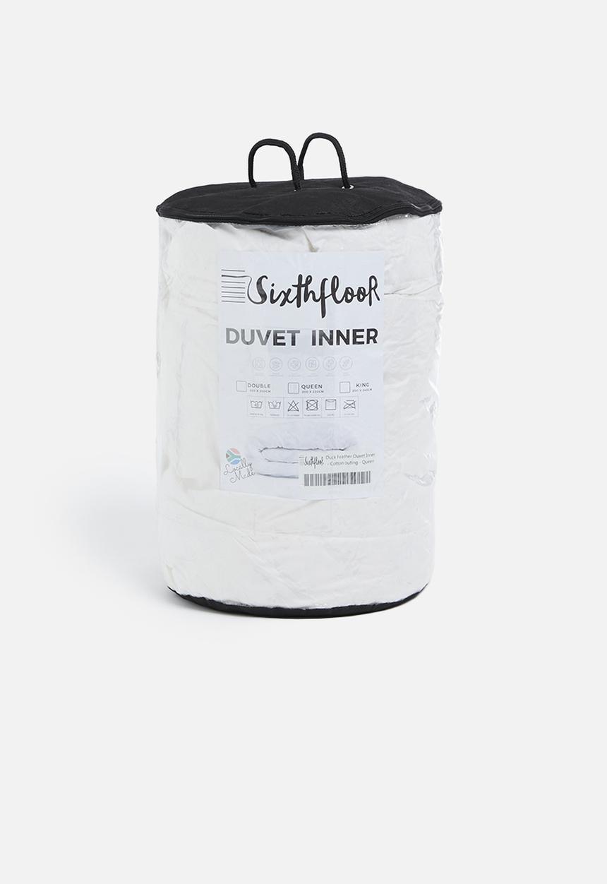 Sixth Floor - 8 Tog Duck feather duvet inner - cotton outing