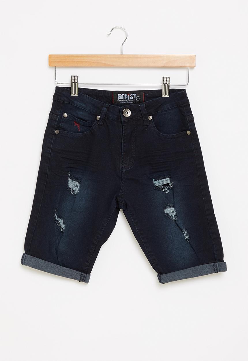 SOVIET - B king boys denim short - dark blue