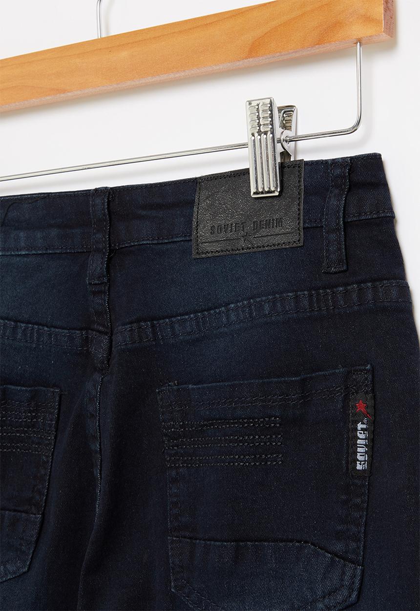 SOVIET - B king boys denim short - dark blue