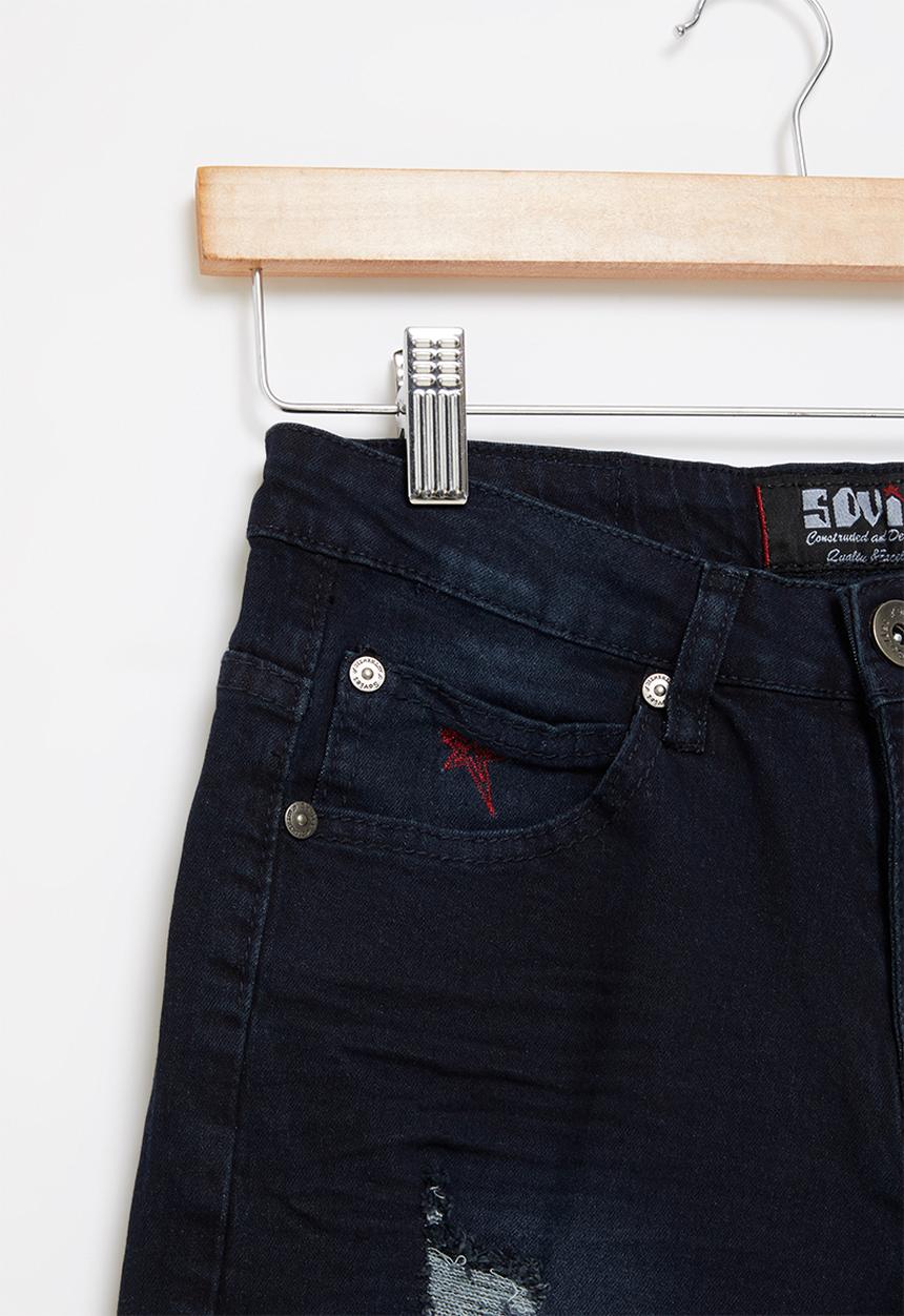 SOVIET - B king boys denim short - dark blue