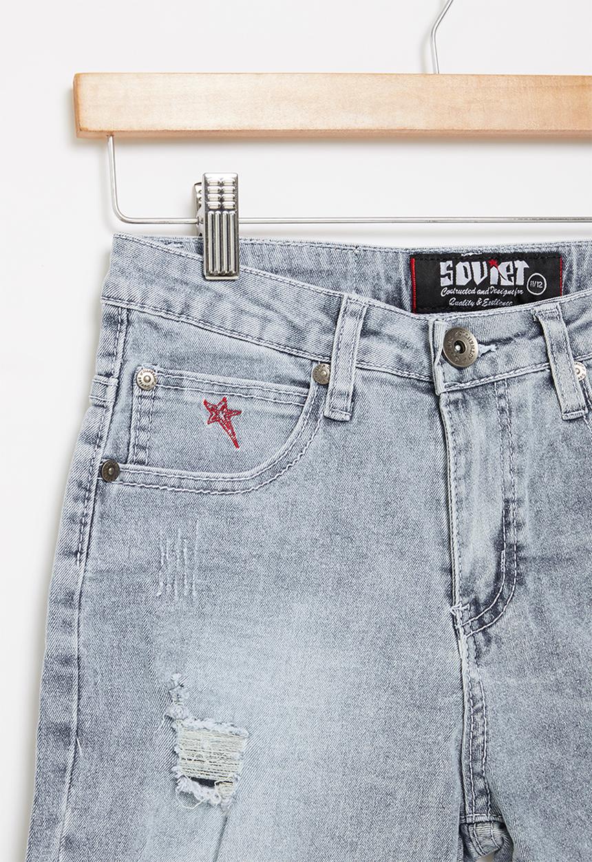 SOVIET - B king boys denim short - blue
