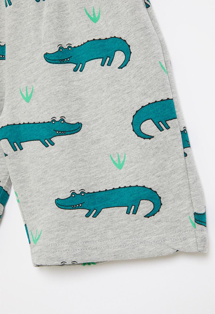 Pop Candy - Boys crocodile shorts - grey