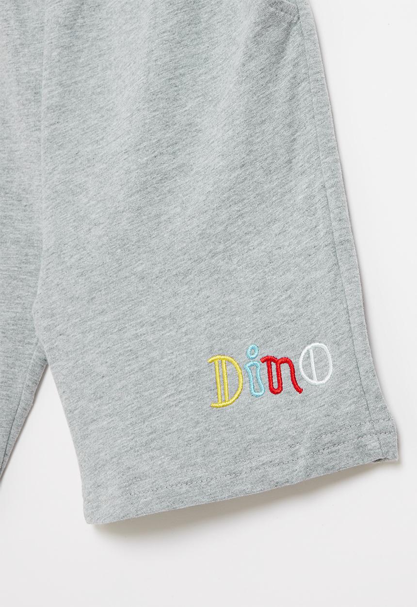 Pop Candy - Boys dino fleece shorts - grey 