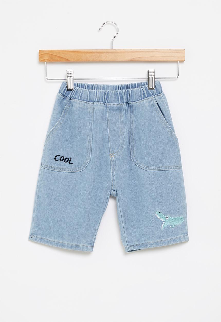 Pop Candy - Boys denim shorts - light blue