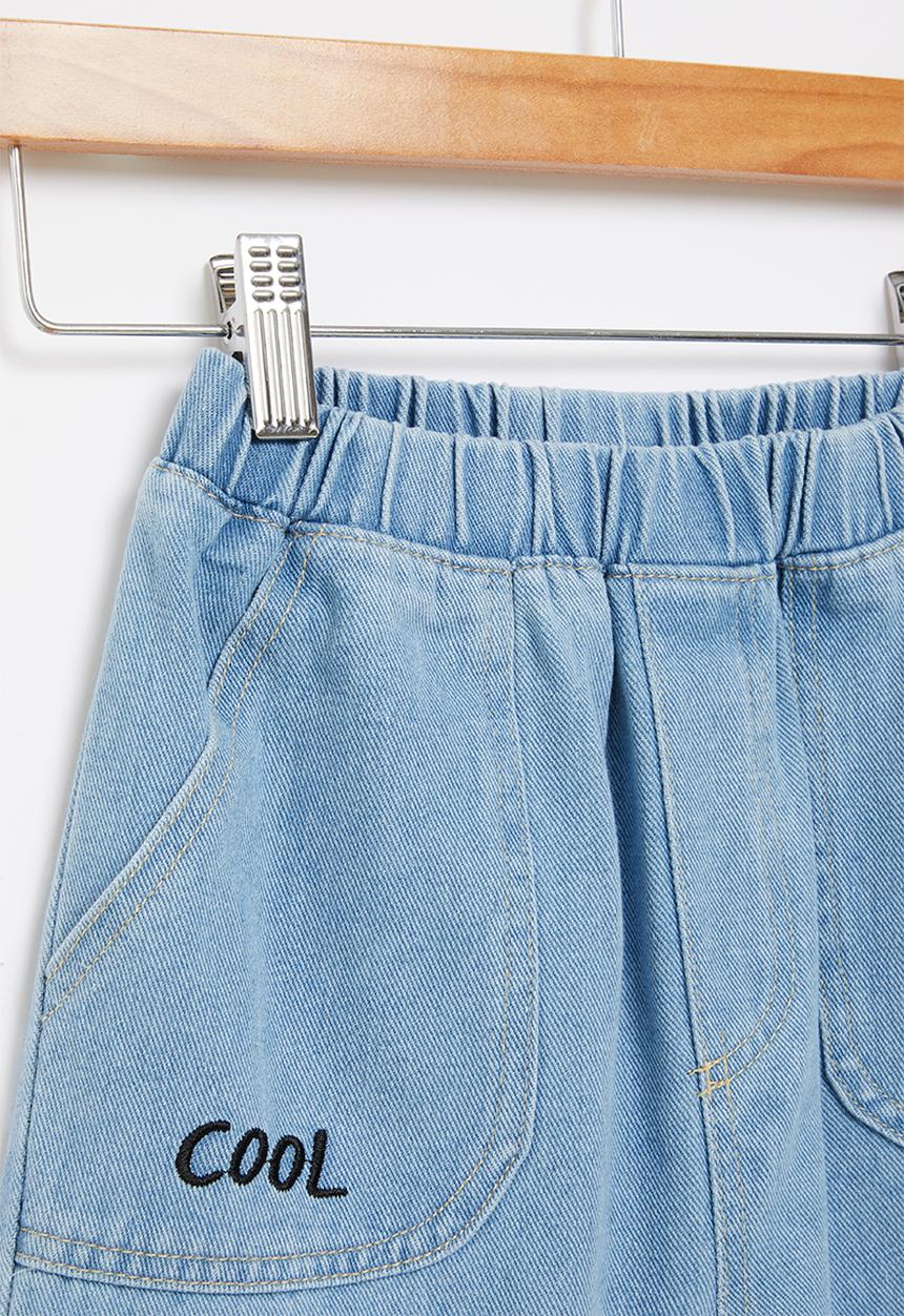 Pop Candy - Boys denim shorts - light blue