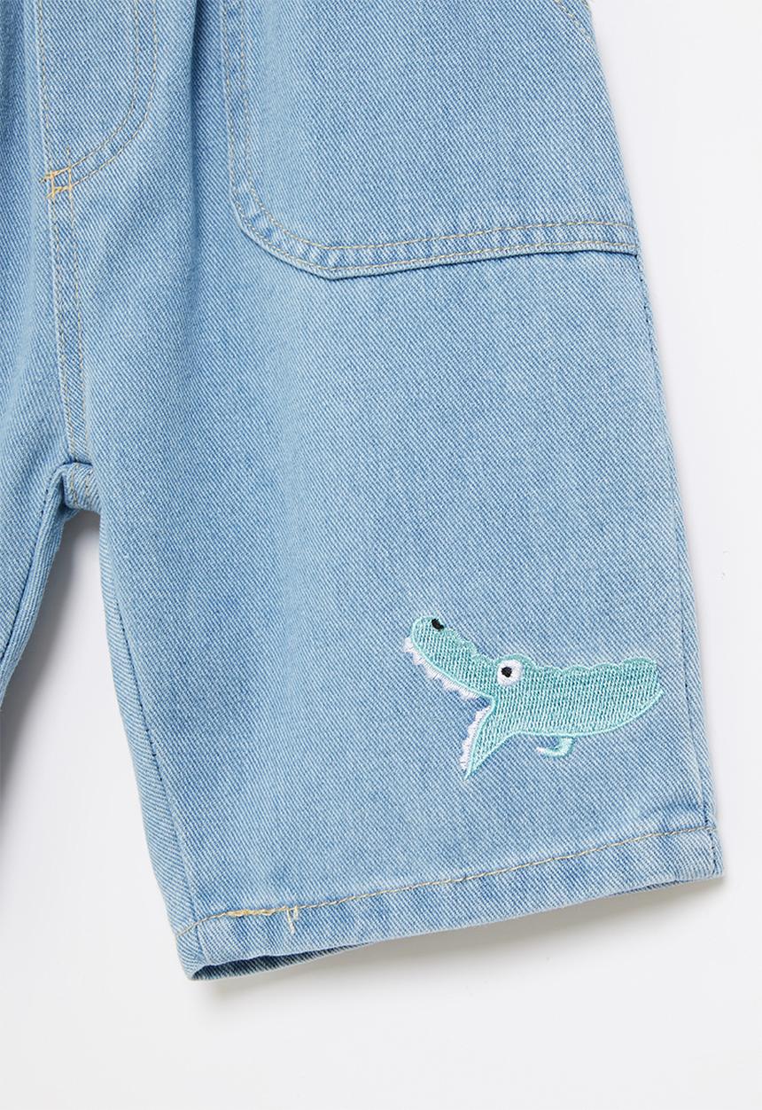 Pop Candy - Boys denim shorts - light blue