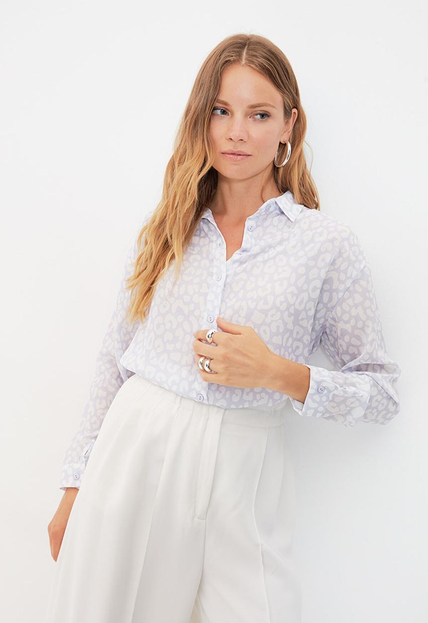 Trendyol - Loose fit shirt - lilac