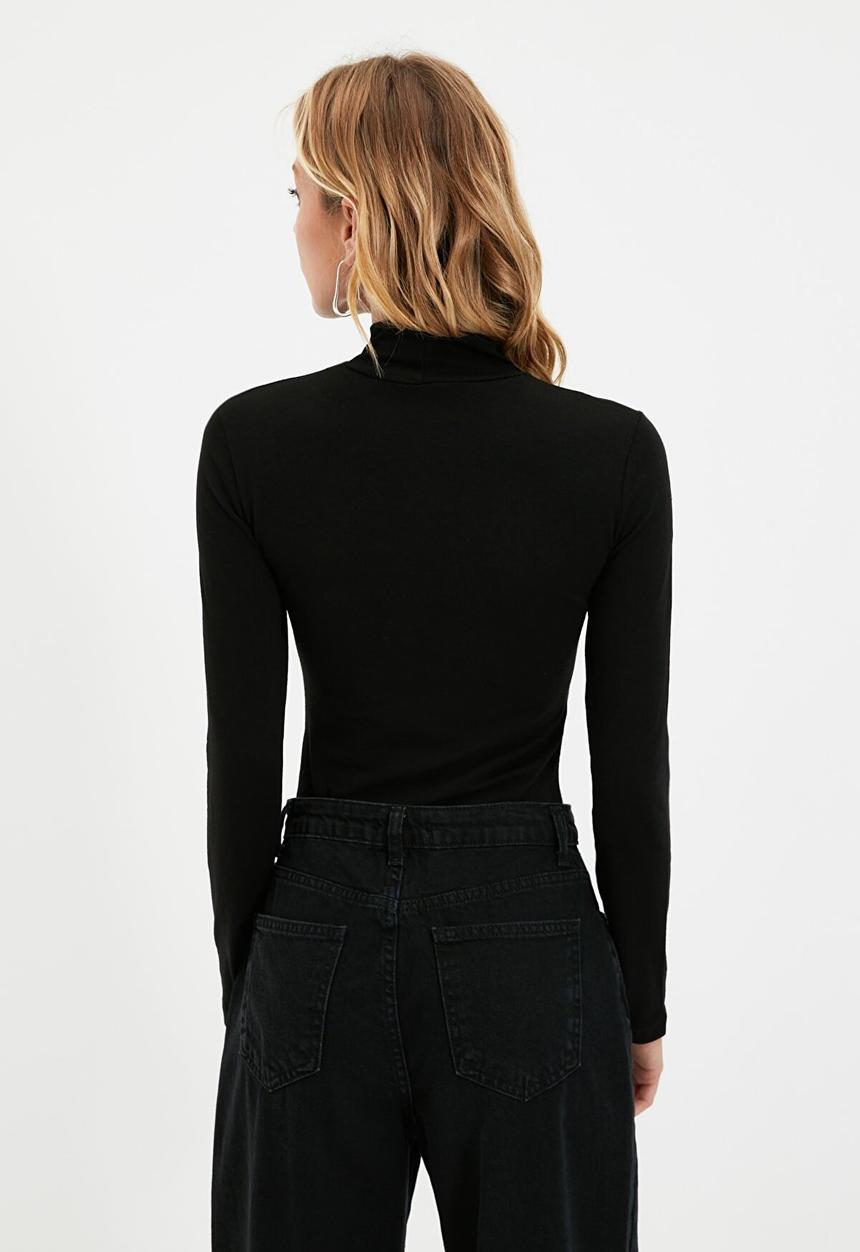 Trendyol - Turtleneck bodysuit - black