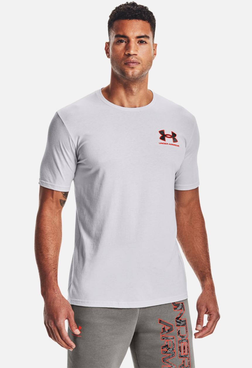 Under Armour - Ua abc camo fill wordmark short sleeve - white