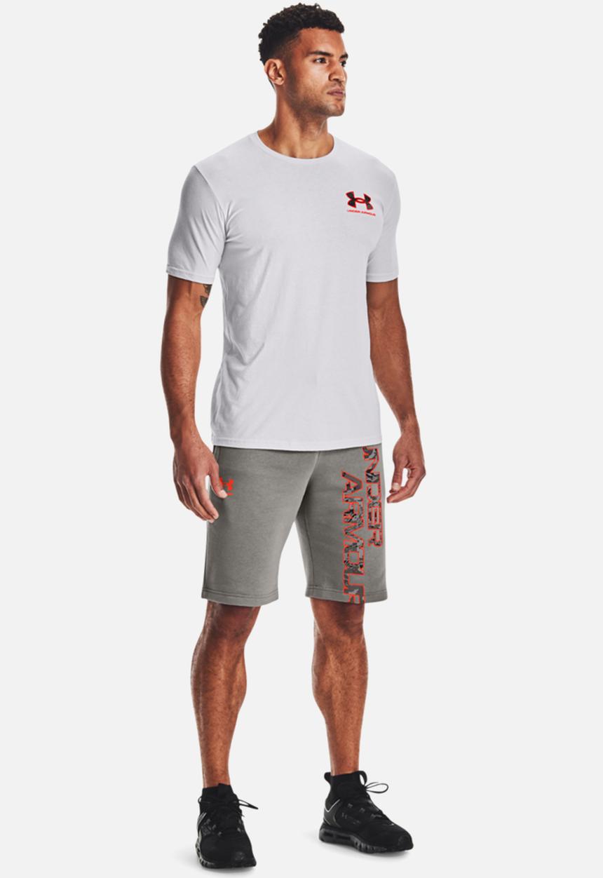 Under Armour - Ua abc camo fill wordmark short sleeve - white