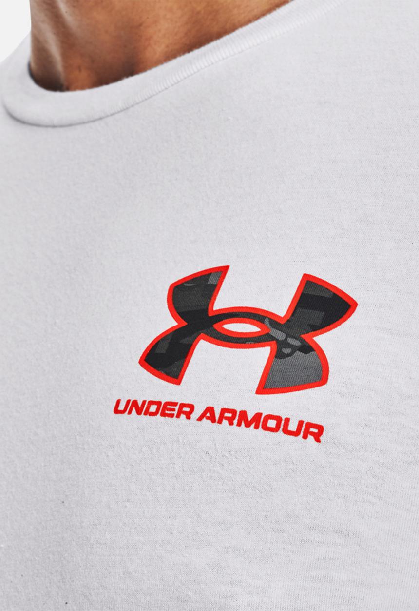 Under Armour - Ua abc camo fill wordmark short sleeve - white