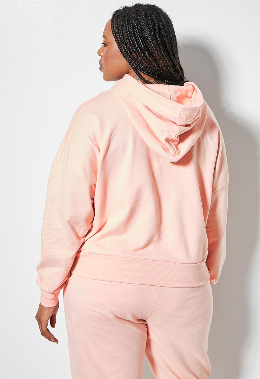 Superbalist - Crop hoodie - peach skin