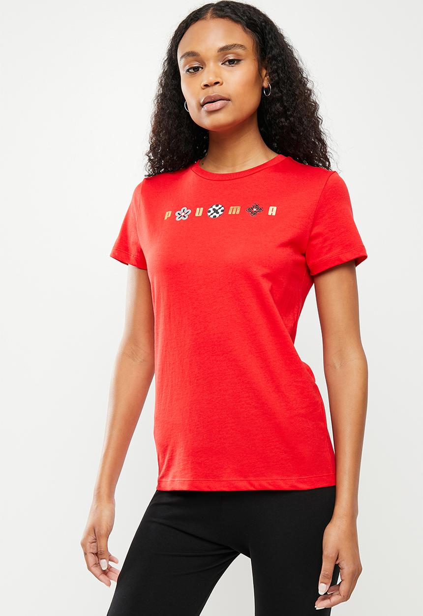 PUMA - As graphic tee - red