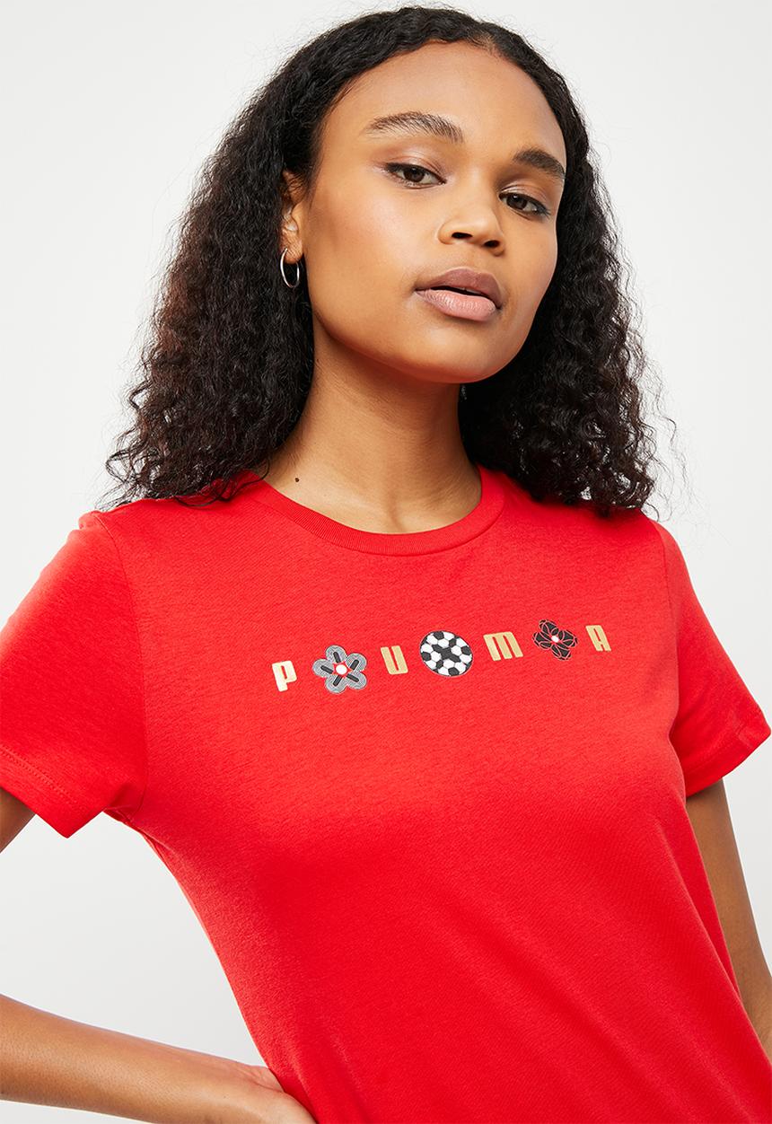 PUMA - As graphic tee - red