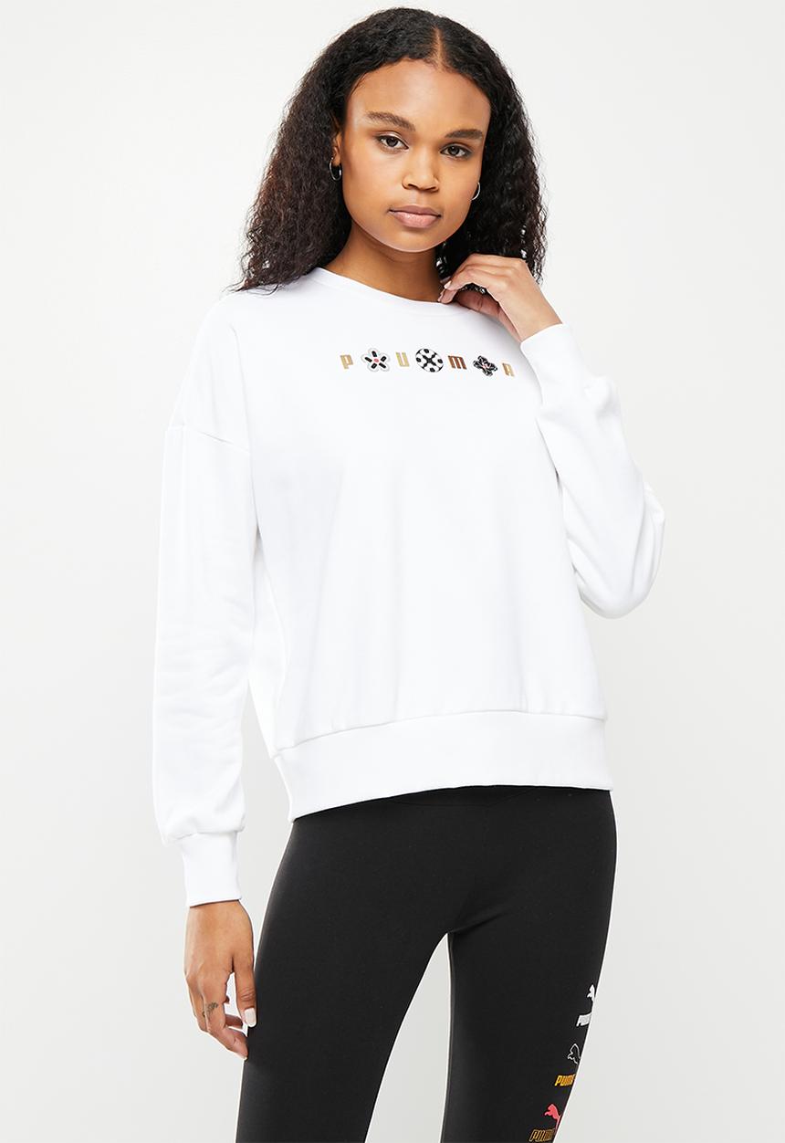 PUMA - As crew tr sweat - white