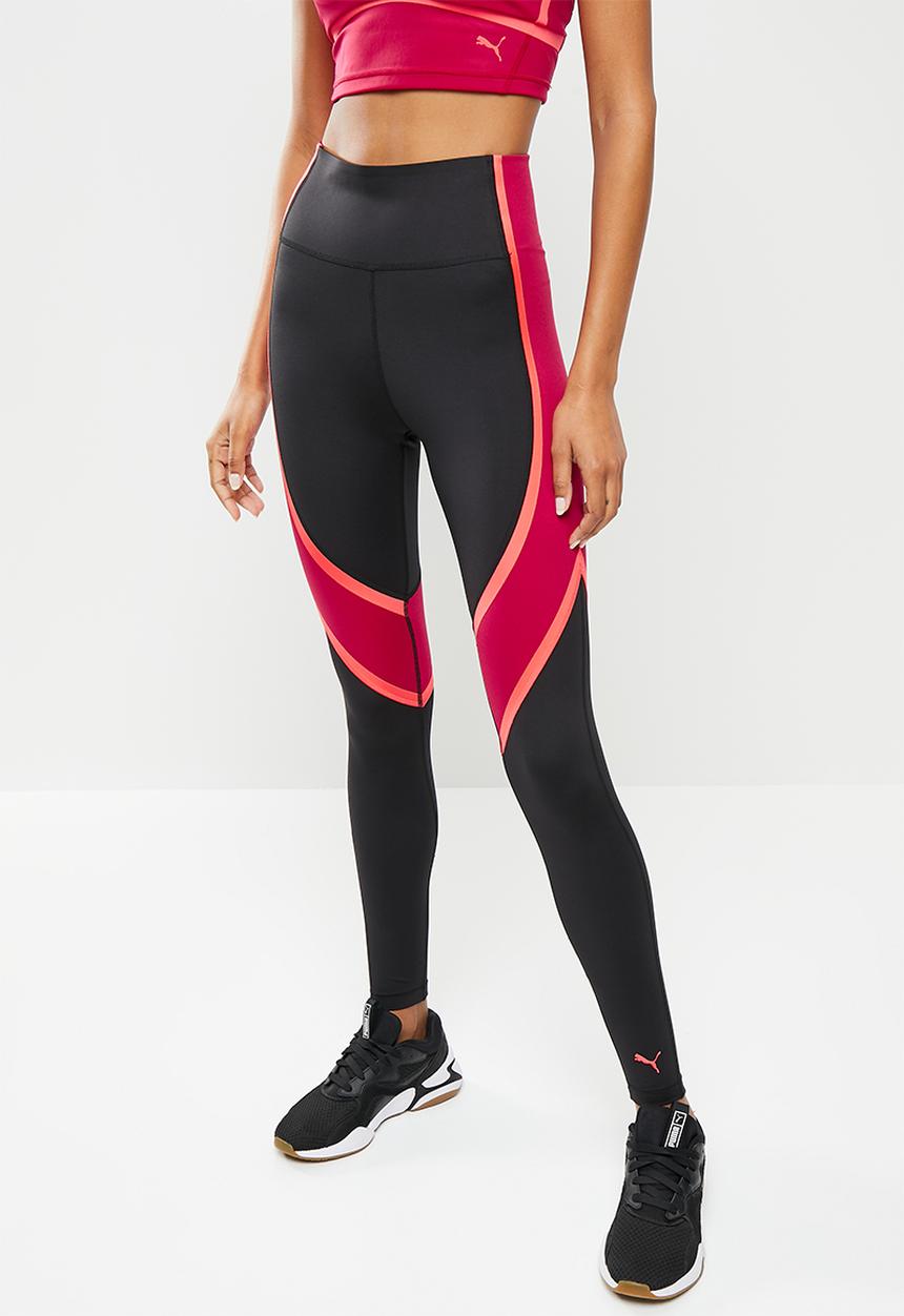 PUMA - Train eversculpt high waist full tights - black & persian red