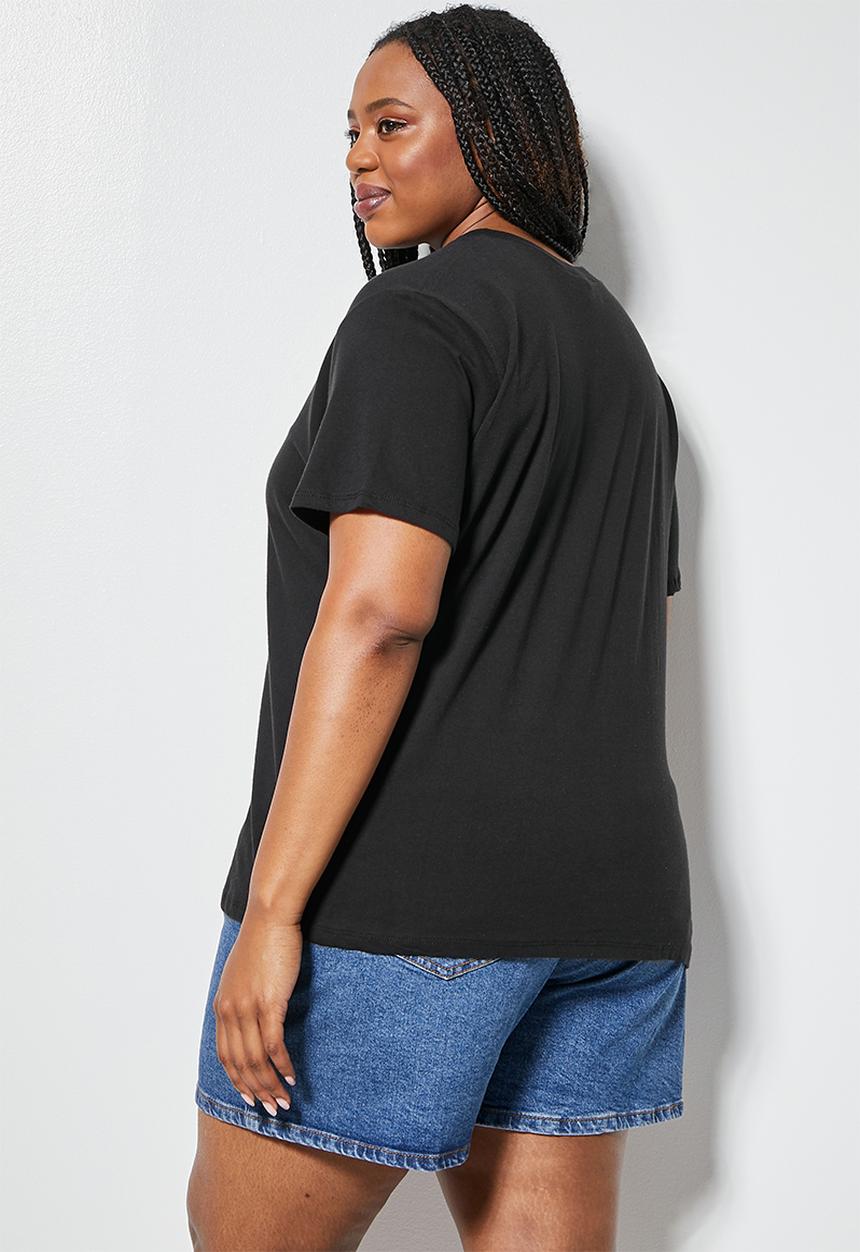 Superbalist - Moon slogan tee - black