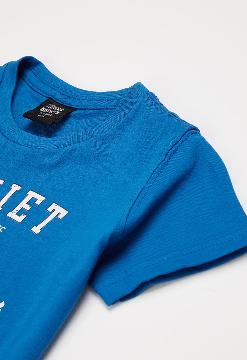SOVIET - B tillman boys s/slv logo tee - mosaic blue