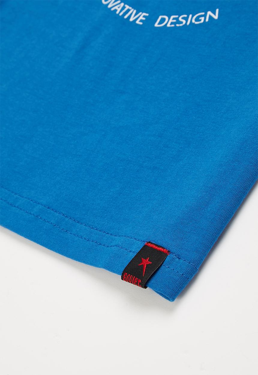SOVIET - B tillman boys s/slv logo tee - mosaic blue
