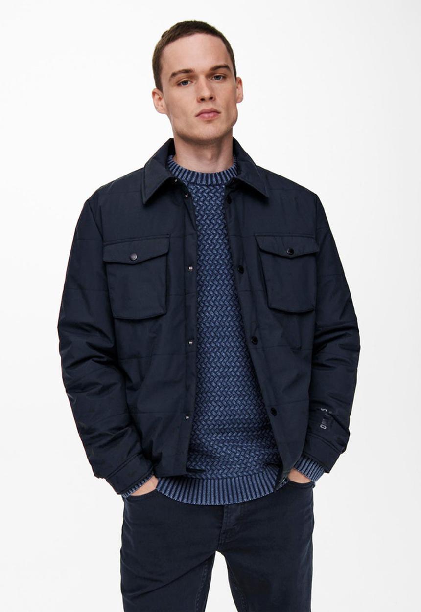 Only & Sons - Brice overshirt - navy