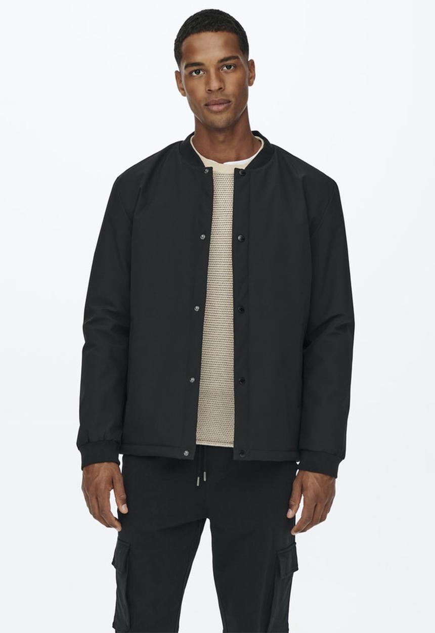Only & Sons - Bran coach jacket - black