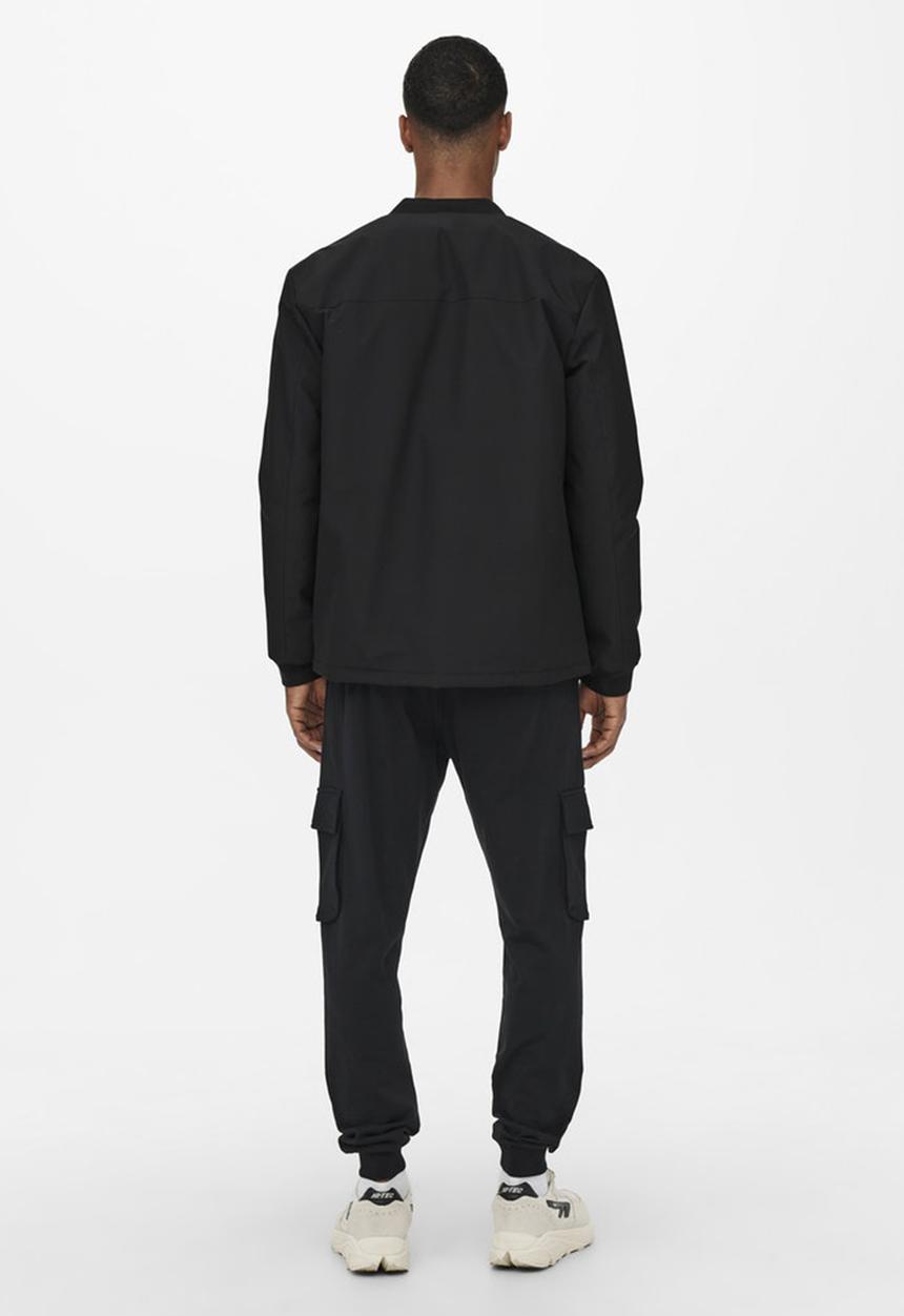 Only & Sons - Bran coach jacket - black