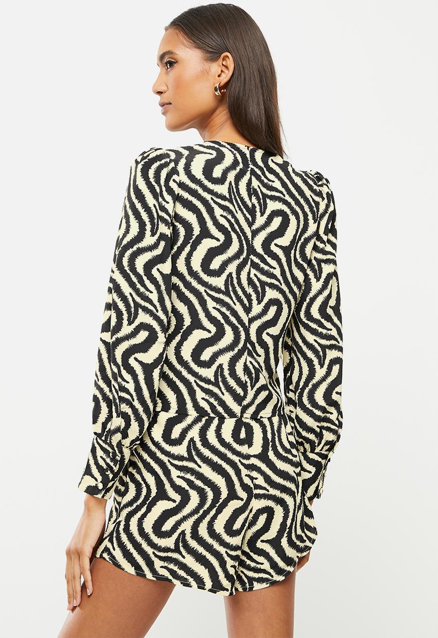 Glamorous - Aretha top - abstract zebra