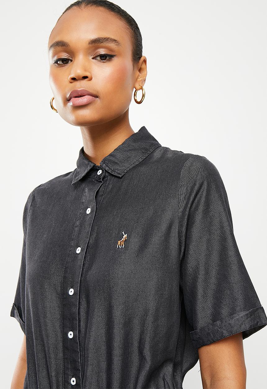 POLO - Rebecca short sleeve jumpsuit - black