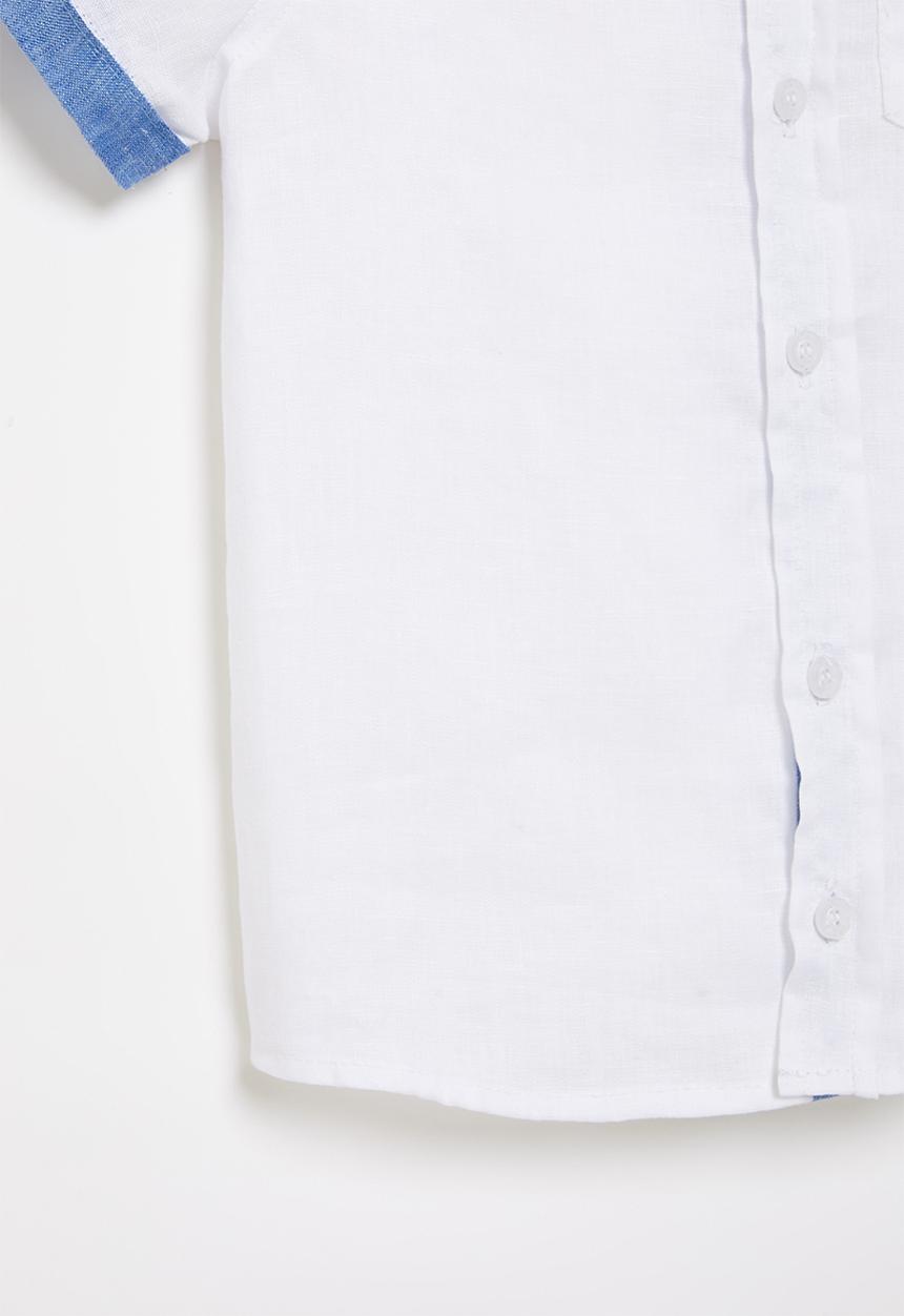 LAB - Logo shirt - white & blue