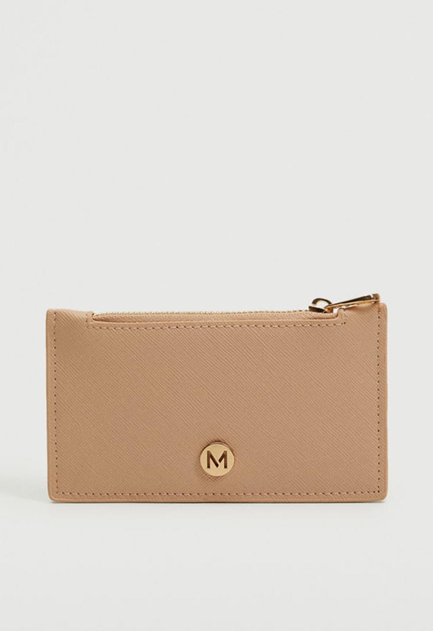 MANGO - Saffiano-effect cardholder - pink