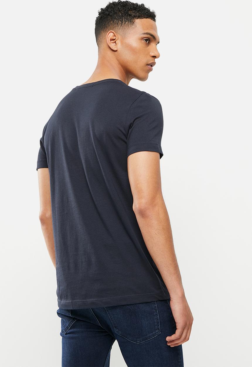 Calvin Klein - Core institutional logo slim tee - navy