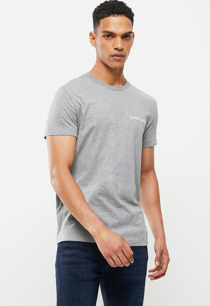 Calvin Klein - Chest institutional slim short sleeve tee - grey